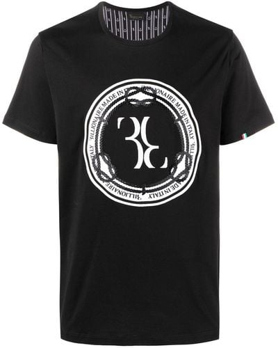 Billionaire Logo-print T-shirt - Black