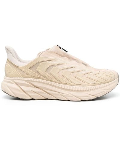 Hoka One One Project Clifton Sneakers Met Rits - Wit
