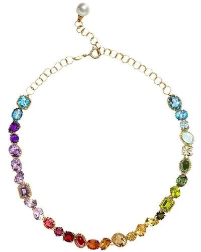 Dolce & Gabbana Multicolor Gem Necklace - Metallic