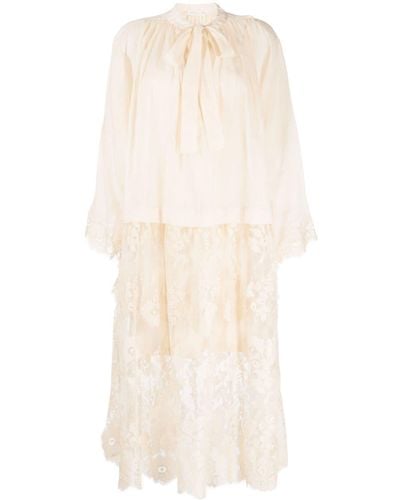 Zimmermann Luminosity シャツドレス - ホワイト