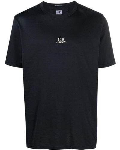 C.P. Company T-Shirt mit Logo-Print - Schwarz
