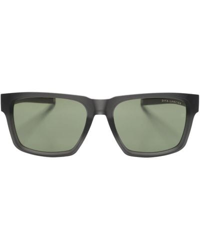 Dita Eyewear Lunettes de soleil à monture rectangulaire - Vert