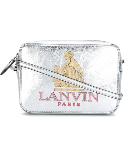 Lanvin Nomad Leather Camera Bag - Metallic
