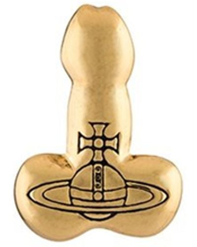 Vivienne Westwood 'caetano Penis' Stud Earring - Metallic