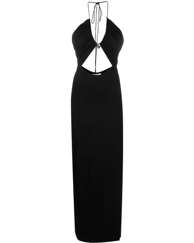 MANURI Zaddy Cut-out-detail Midi Dress - Black