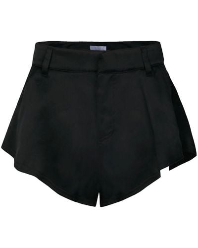 RTA Pantalones cortos anchos de talle alto - Negro