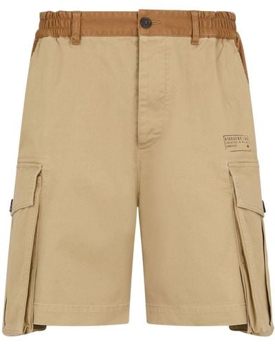 DSquared² Two-tone Cargo Shorts - Natural