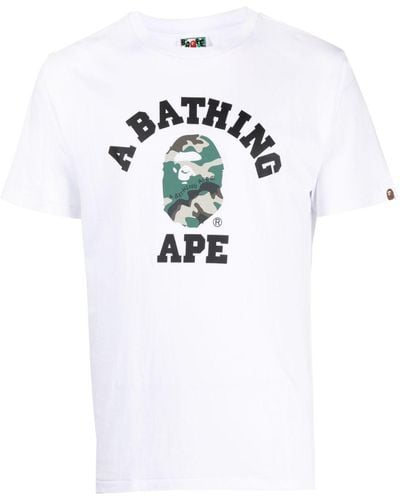 A Bathing Ape T-shirt con applicazione - Bianco