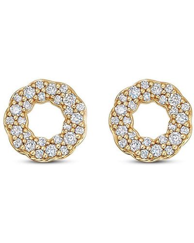 Astley Clarke 14kt Yellow Gold Asteri Diamond Earrings - Metallic