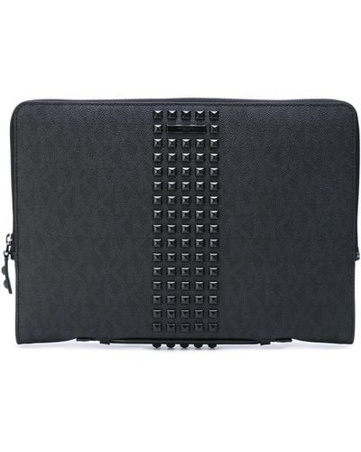Michael Kors Studded Laptop Bag - Black