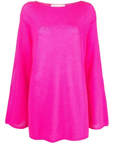 Lisa Yang Marie Boat-neck Cashmere Jumper - Pink