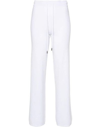Peserico Knitted Straight Trousers - White