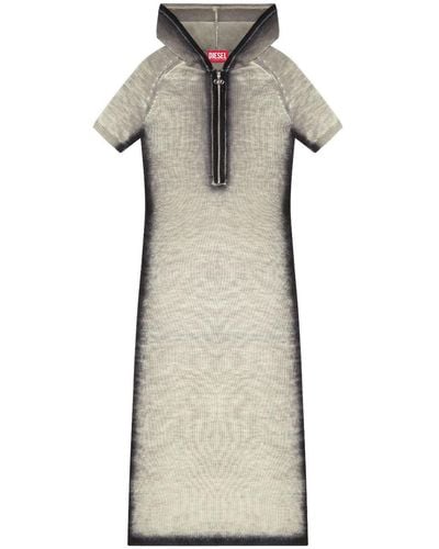 DIESEL M-kea Wool Maxi Dress - Natural
