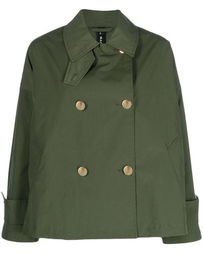 Mackintosh Humbie Double-breasted Coat - Green
