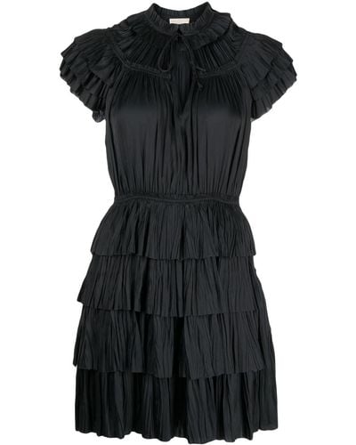 Ulla Johnson Vesna Ruffled Mini Dress - Black
