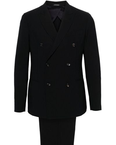 Emporio Armani Double-breasted Suit - Black