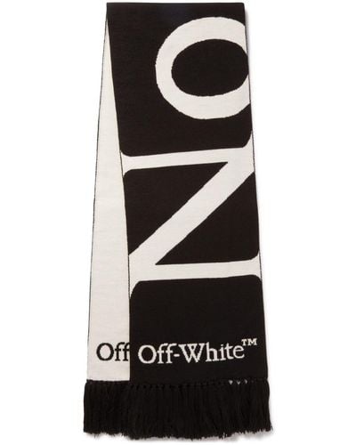 Off-White c/o Virgil Abloh No Offence Schal mit Intarsien-Logo - Schwarz