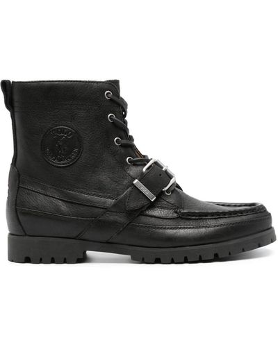 Polo Ralph Lauren Ranger Leather Boots - Black