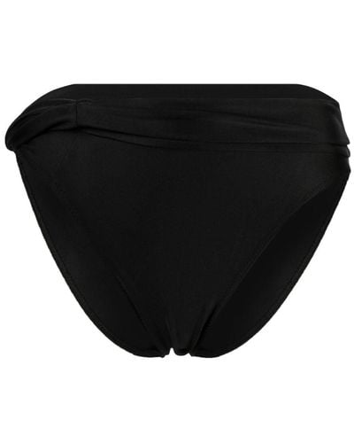 Supriya Lele Elasticated-waistband Bikini Bottoms - Black