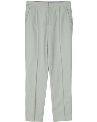 Dice Kayek Pleat-detail tapered trousers - Gris