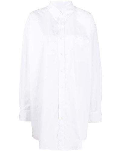 Maison Margiela メゾン・マルジェラ オーバーサイズ ボタンシャツ - ホワイト
