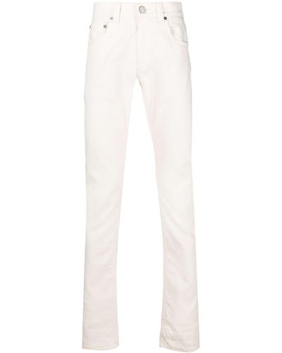 Etro Tief sitzende Straight-Leg-Jeans - Weiß