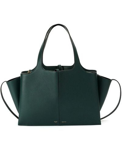 Celine - Medium Tri-fold Tote Bag - Women - Calf Leather - One Size - Green