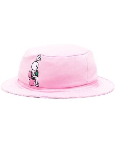 Natasha Zinko Bunny-motif Bucket Hat - Pink
