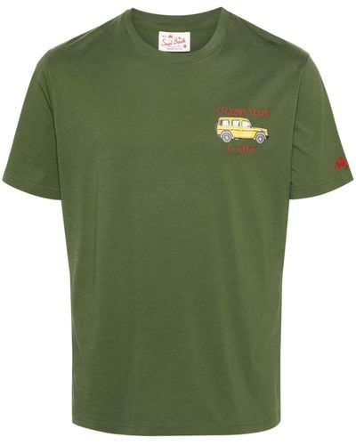 Mc2 Saint Barth T-shirt en coton à logo brodé - Vert