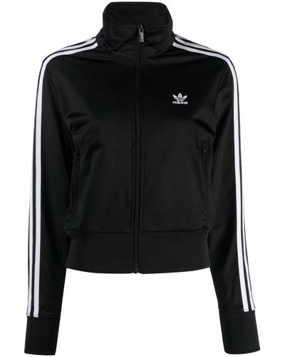 adidas Sudadera corta con logo Trefoil - Negro