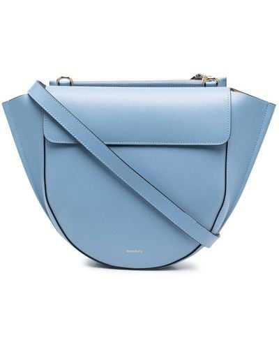 Wandler Hortensia Leather Tote Bag - Blue