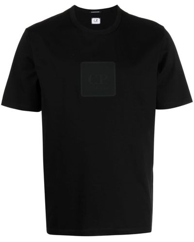 C.P. Company T-shirt Met Logopatch - Zwart