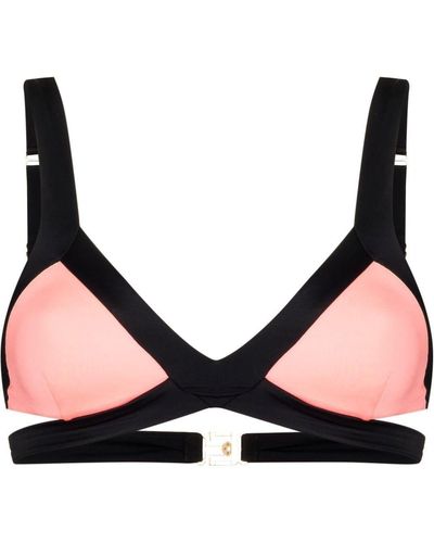 Agent Provocateur Mazzy Cut-out Bikini Top - Pink