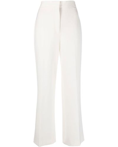 Stella McCartney Pantaloni a gamba ampia - Bianco