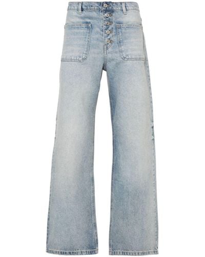 Courreges Straight Jeans - Blauw