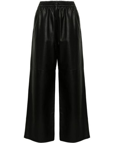 Wardrobe NYC High-waist Wide-leg Trousers - Black