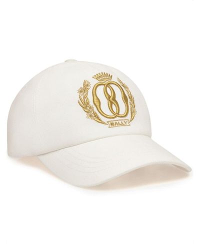 Bally Cappello da baseball con ricamo Emblem - Bianco