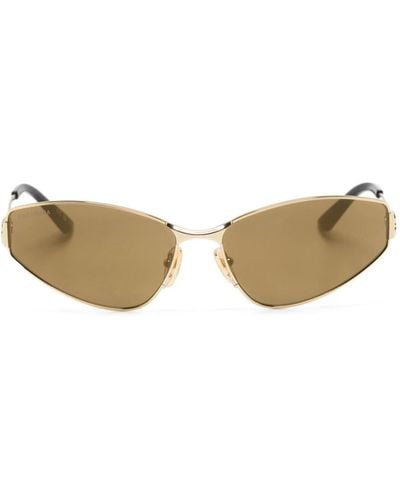 Balenciaga Sonnenbrille mit Cat-Eye-Gestell - Natur