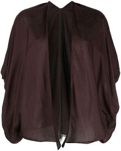 Fabiana Filippi Cashmere-silk Open-front Jacket - Brown