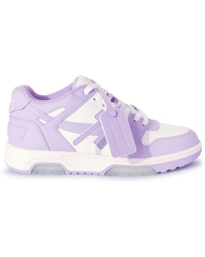 Off-White c/o Virgil Abloh Sneakers out of office in pelle con lacci - Viola