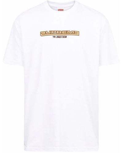 Supreme T-shirt con logo Connected - Bianco