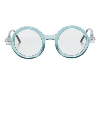 Kuboraum Mask P1 Brille mit rundem Gestell - Blau