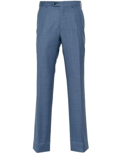 Brioni Tigullio Wool Trousers - Blue