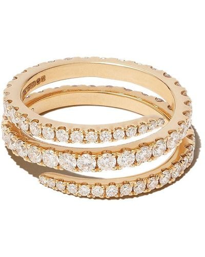 Anita Ko 18kt Yellow Gold Coil Diamond Ring - Metallic