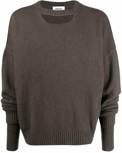 Ambush Cut-out Knitted Sweater - Multicolor