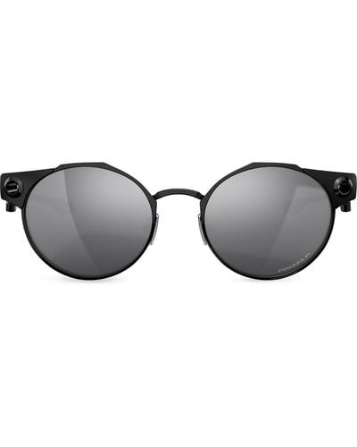 Oakley Deadbolt Round-frame Sunglasses - Black