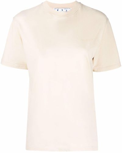 Off-White c/o Virgil Abloh Off- Diag Regular T-shirt Beige - Natural