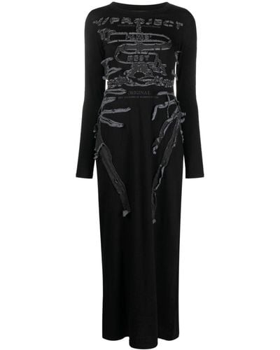 Y. Project Organic Cotton Long Dress - Black