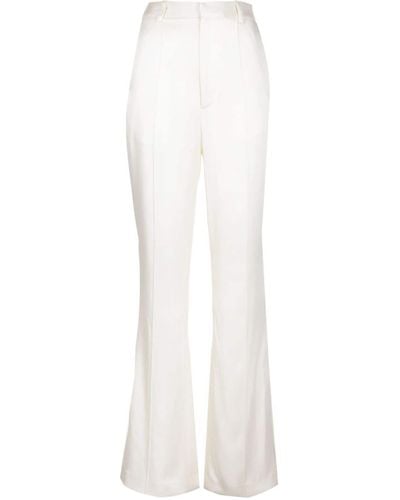 LAPOINTE Pantalones con acabado brillante - Blanco