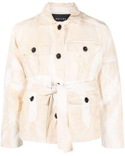 BOTTER Long-sleeve Belted Jacket - Natural